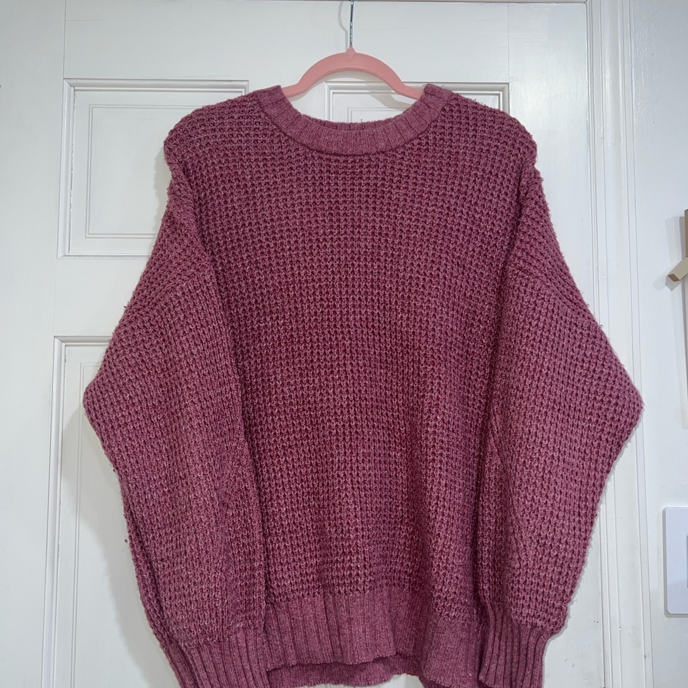 American Eagle Cozy Pink Knit Sweater